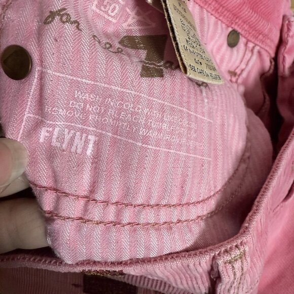 7 for all Mankind Pink Corduroy Mini Skirt Flynt Size 31 - Picture 8 of 9